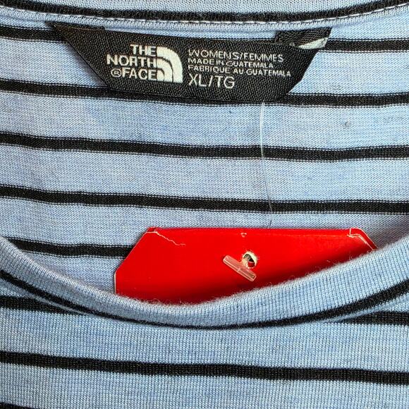 The North Face Striped Dip Dye Tank Top Womens Sz XL Blue Sleeveless Crewneck - Picture 6 of 13